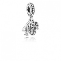 Pandora Charm-40 Years Love Dangle-Clear CZ Outlet Pandora Charm-40 Years Love Dangle-Clear CZ Outlet