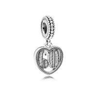 Pandora Charm-60 Years Love Dangle-Clear CZ Outlet Pandora Charm-60 Years Love Dangle-Clear CZ Outlet