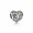 Pandora Charm-August Signature Heart-Peridot Outlet