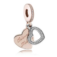 Pandora Charm-Beloved Mother Dropper Family-Rose Gold Outlet Pandora Charm-Beloved Mother Dropper Family-Rose Gold Outlet