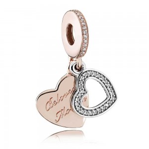 Pandora Charm-Beloved Mother Dropper Family-Rose Gold Outlet