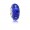 Pandora Charm-Dark Blue Effervescence-Murano Glass Clear CZ Outlet