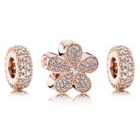 Pandora Charm-Dazzling Daisy Floral-CZ-Rose Gold Outlet Pandora Charm-Dazzling Daisy Floral-CZ-Rose Gold Outlet