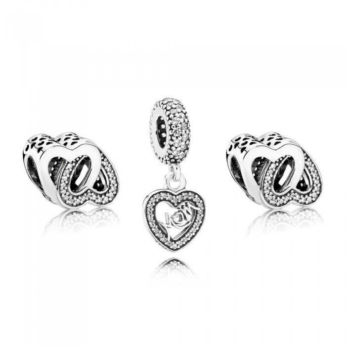 Pandora Charm-Entwined Love-CZ Outlet
