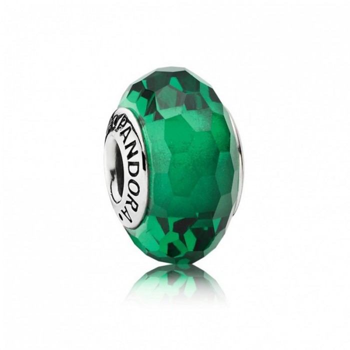 Pandora Charm-Fascinating Green-Murano Glass Outlet
