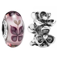 Pandora Charm-Floral Butterfly Butterfly Outlet Pandora Charm-Floral Butterfly Butterfly Outlet