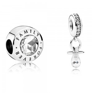 Pandora Charm-Forever Family-Silver Outlet