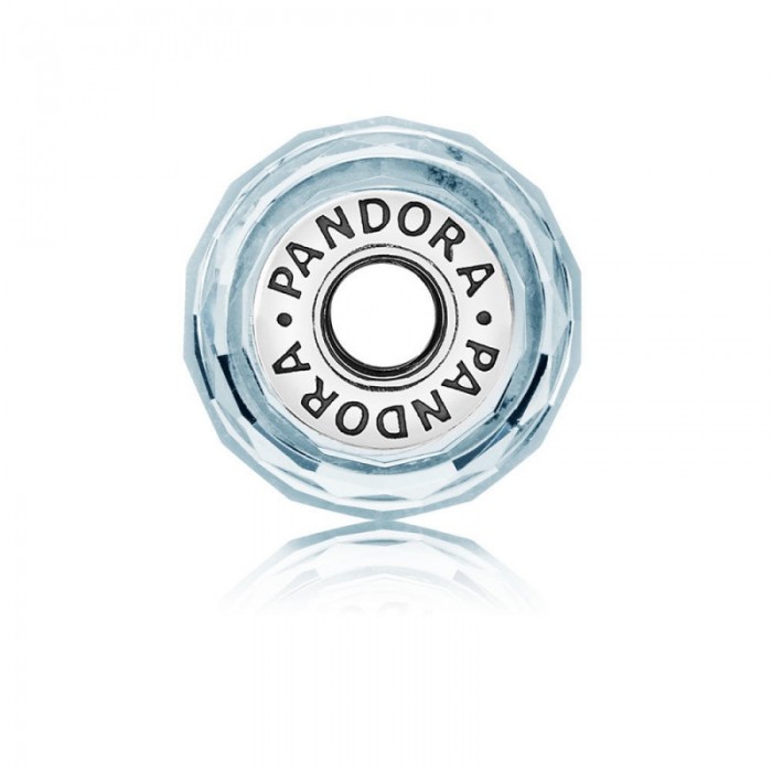 Pandora Charm-Frosty Mint Shimmer-Murano Glass Outlet