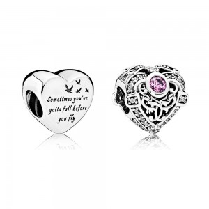 Pandora Charm-Hearts Of Freedom Love-Pave CZ Outlet