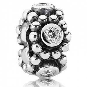 Pandora Charm-Ice Cream Food-Pave CZ-Sterling Silver Outlet