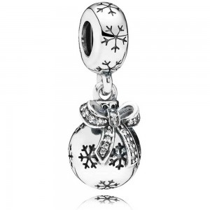 Pandora Charm-Iridescent Christmas Bauble Christmas Outlet