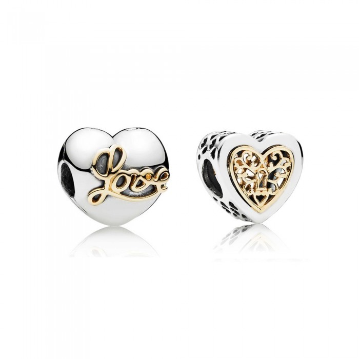 Pandora Charm-Locked Hearts Love Outlet