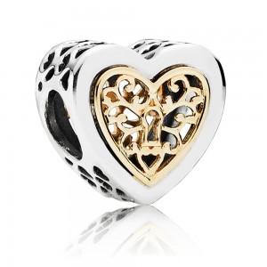 Pandora Charm-Locked Hearts Love Outlet