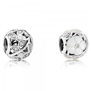 Pandora Charm-Luminous Floral Floral-Pave CZ Outlet