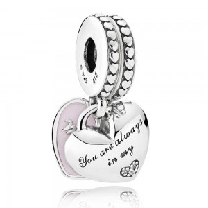 Pandora Charm-Mother And Daughter Hearts Family G Outlet