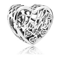 Pandora Charm-Mother And Son Bond Family-CZ-Silver Outlet Pandora Charm-Mother And Son Bond Family-CZ-Silver Outlet