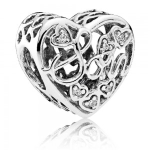 Pandora Charm-Mother And Son Bond Family-CZ-Silver Outlet