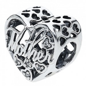 Pandora Charm-Mother And Son Bond Family-CZ-Silver Outlet