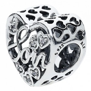 Pandora Charm-Mother And Son Bond Family-CZ-Silver Outlet