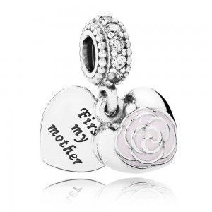 Pandora Charm-Mothers Rose Family-CZ-Rose Outlet