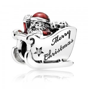 Pandora Charm-Mr And Mrs Claus Christmas-Pave CZ Outlet