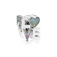 Pandora Charm-Multi-Color Love-Multi-Colored CZ Outlet Pandora Charm-Multi-Color Love-Multi-Colored CZ Outlet