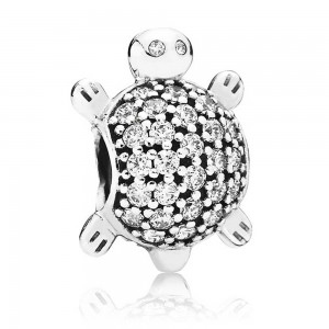 Pandora Charm-Oceanic Turtle Animal-Silver Outlet