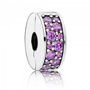 Pandora Charm-Purple Elegance Floral-Cubic Zirconia Outlet
