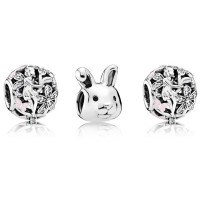 Pandora Charm-Remarkable Rabbit Animal-Cubic Zirconia Outlet