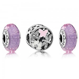 Pandora Charm-Shimme Sp Time Floral-Cubic Zirconia Outlet