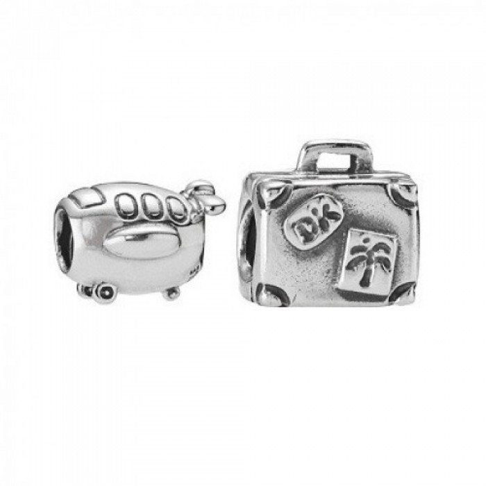 Pandora Charm-Silver Frequent Flyer Travel Outlet