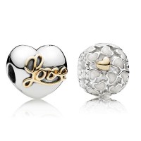 Pandora Charm-Silver Subtle Love Outlet Pandora Charm-Silver Subtle Love Outlet