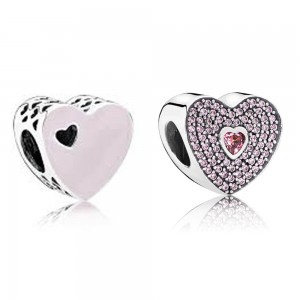Pandora Charm-Sweet Love-Cubic Zirconia Outlet