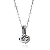 Pandora Necklace-Mother And Daughter Hearts Family Outlet Pandora Necklace-Mother And Daughter Hearts Family Outlet