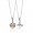 Pandora Necklace-Mother And Daughter Hearts Family G894551 Outlet