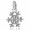 Pandora Necklace-Snowflake Christmas Pendant G8687 Outlet