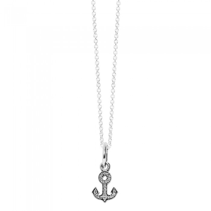 Pandora Necklace-Anchor Summer Pendant Outlet