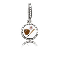 Pandora Necklace-Baseball Dangle-Mixed Enamel Outlet Pandora Necklace-Baseball Dangle-Mixed Enamel Outlet