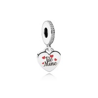Pandora Necklace-Be Mine Dangle-Burgundy Black Enamel Outlet Pandora Necklace-Be Mine Dangle-Burgundy Black Enamel Outlet