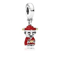Pandora Necklace-Fortune Luck Dangle-Red Black Enamel Outlet Pandora Necklace-Fortune Luck Dangle-Red Black Enamel Outlet