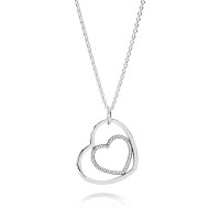 Pandora Necklace-Heart Love Pendant Outlet Pandora Necklace-Heart Love Pendant Outlet