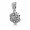 Pandora Necklace-Ice Floral Floral Pendant-Pave CZ Outlet