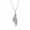 Pandora Necklace-Majestic Feathers Pendant-Pave CZ-925 Silver Outlet