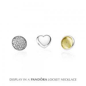 Pandora Necklace-November Petite Memories Birthstone Locket Outlet