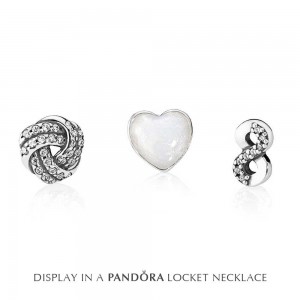 Pandora Necklace-Petite Memories Floating Heart-Finite Love Locket Outlet