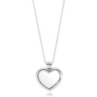 Pandora Necklace-Petite Memories Floating Heart Love Locket Outlet Pandora Necklace-Petite Memories Floating Heart Love Locket Outlet
