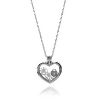 Pandora Necklace-Petite Memories Floating Heart Loving Love Locket Outlet Pandora Necklace-Petite Memories Floating Heart Loving Love Locket Outlet