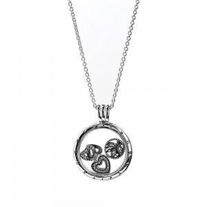 Pandora Necklace-Petite Memories Medium Family Locket Outlet