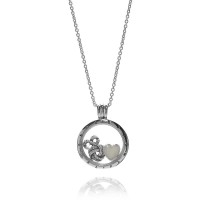 Pandora Necklace-Petite Memories Medium-Finite Love Locket Outlet Pandora Necklace-Petite Memories Medium-Finite Love Locket Outlet