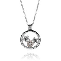 Pandora Necklace-Poetic Blooms Petite Memories Floral Locket-CZ Outlet Pandora Necklace-Poetic Blooms Petite Memories Floral Locket-CZ Outlet